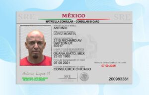 Editable Mexican Consular ID Card PSD Template