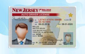 Editable New Jersey Drivers License Template