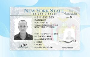Editable New York Drivers License Template