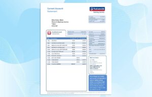 Editable UK Nationwide Bank Statement Template