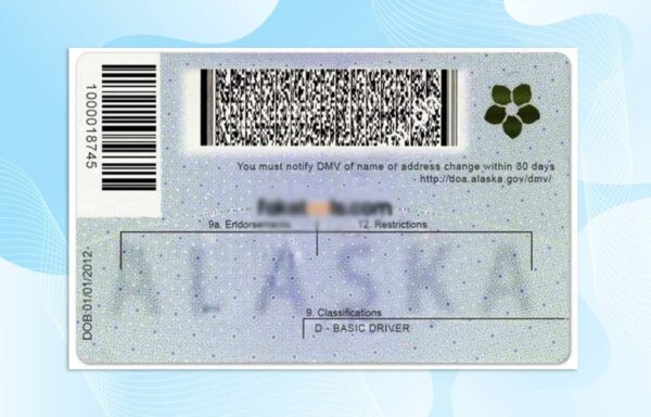Alaska Driver License PSD Template (New Edition) - Fully editable