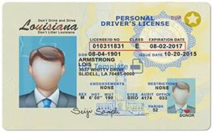 Louisiana Driver License PSD Template (New Edition) - Fully editable