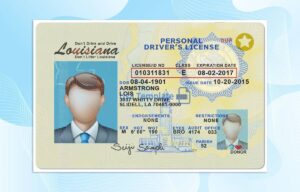Louisiana Driver License PSD Template (New Edition) - Fully editable