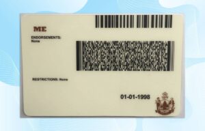 Maine Driver License PSD Template (New Edition) - Fully editable