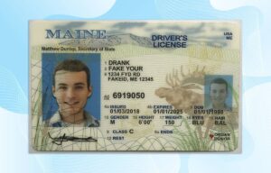 Maine Driver License PSD Template (New Edition) - Fully editable