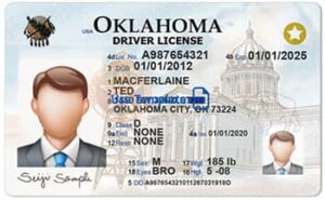 Oklahoma Driver License PSD Template (New Edition) - Fully editable