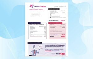 Australia Utility Bill PSD Template - Fully editable