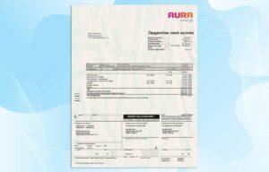 Denmark Utility Bill PSD Template- Fully editable