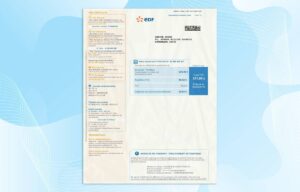 France Utility Bill PSD Template - Fully editable