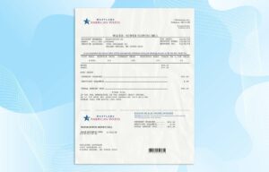 Maryland Utility Bill PSD Template- Fully editable