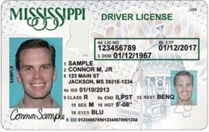 Mississippi Driver License PSD Template (New Edition) - Fully editable