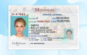 Missouri Driver license PSD Template (New Edition) - Fully editable