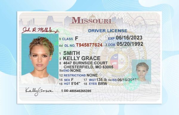 Missouri Driver license PSD Template (New Edition) - Fully editable