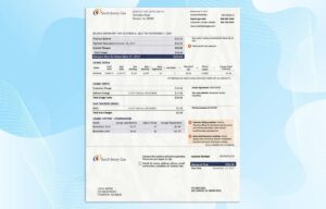 New Jersey Utility Bill PSD Template- Fully editable
