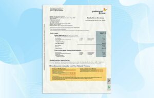 Spain Utility Bill PSD Template- Fully editable