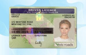Editable Australia Victoria Driver License Template